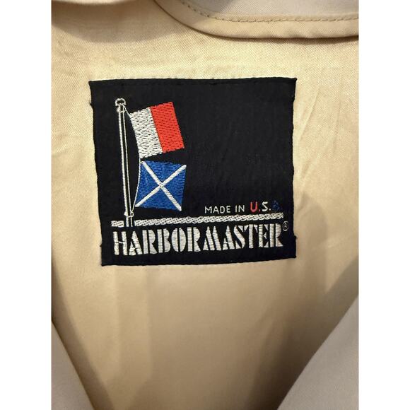 Vintage Harbormaster Trench Coat Mens Large Belted Made in USA John Weitz 80s - Picture 3 of 14